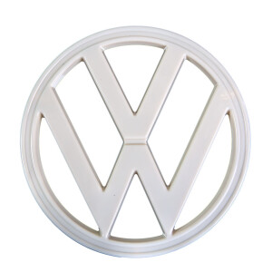 Volkswagen Front Badge White For VW T2 Bay 8.73 7.79