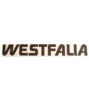 T2 and T3 Westfalia Sticker large for Westfalia-Roof, Brown