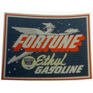 Aufkleber "Gasoline" im Vintage Retro Style