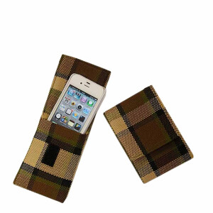 Tasche f&uuml;r Smartphone iPhone Westy-Style braun