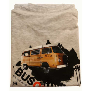 T-Shirt BUS-ok with Bay Window Bus late Size Small backprint