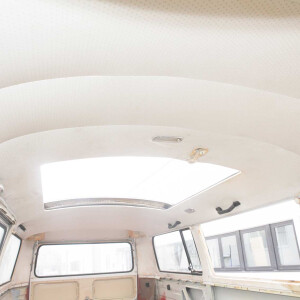 Type2 bay window Headliner perforated vinyl with sliding...