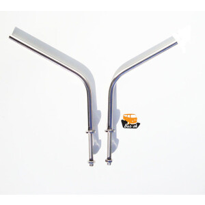 Splitscreen Mirror Arms Stainless Steel (pair)