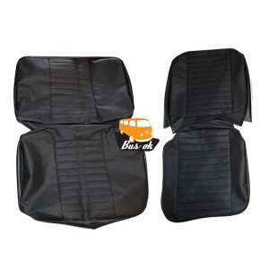 Type2 bay seat upholstery 08/1973-07/1976 black 1/2 and...
