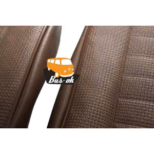 Type2 bay seat upholstery 08/1968-07/1973 brown 1/2 and...