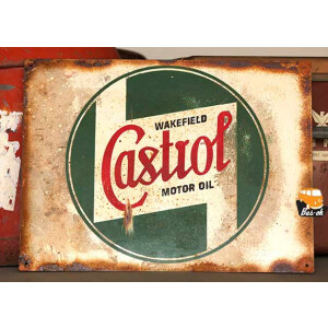 " Castrol " Eisenschild Vintage groß