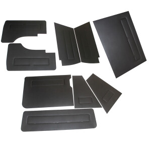 T25 Interior vinyl panel kit, 9 pcs., black