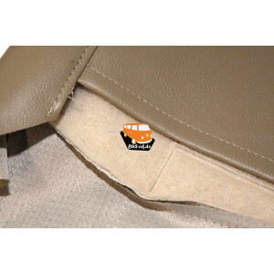 Type2 bay seat upholstery 08/1973-07/1976 beige 1/2 and...