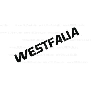 T2, T3 und T4 Schriftzug Westfalia Aufkleber in schwarz,...