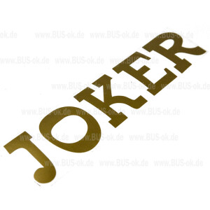 T25 sign "Joker" (new), gold