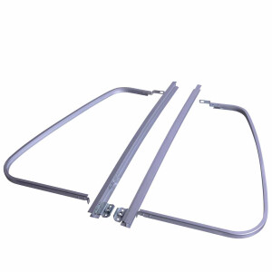 VW T2 Fixed Quarter Light Bar and D-Frame Pair Anodised...