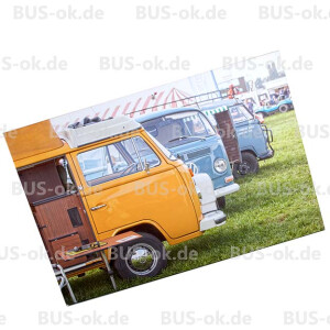 Canvas picture &quot;Three buses&quot; Top...