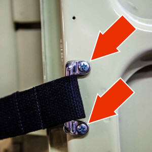 Type2 split screw set for door check strap OEM partnr. N...