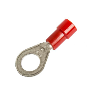 Crimp-type cable socket, red for cable 0,5 - 1,0qmm M6