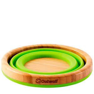Outwell Collaps Bamboo Bowl Large Green