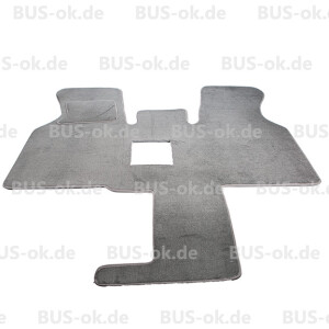 T4 Carpet for driver cabin, light grey, with central aisle