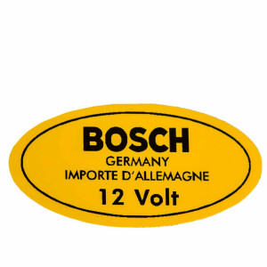 T1 T2 T3 Aufkleber Bosch gelb 12V