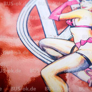Type2 Splitty Pin-Up Girl Art Print Acryl signed by Artist
