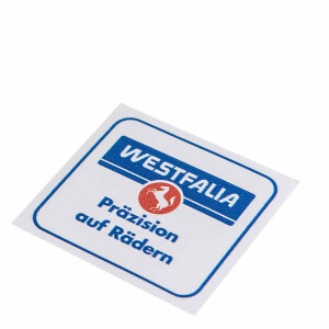 Westfalia Sticker "Präzision auf Rädern"