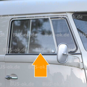 Type2 split Sliding window, doorglass right OEM partnr....