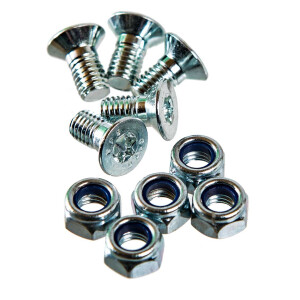 Type2 split bay screw set for hub cap clips