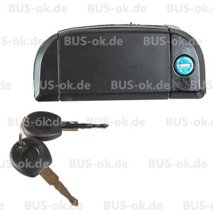 T4 cab door handle left, Reproduction OEM partnr. 701837205