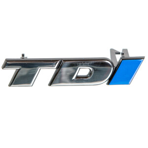 T4 Emblem TDI front chrome, blue I, 7.95 - 2003, orig....