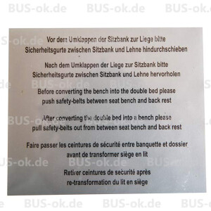 VW Bus Type2 bay and T25 Sticker Running-In Restrictions OEM-Nr. 171-, 8,20  €