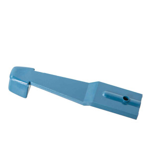 Type2 Bay Window Heater lever, blue plastic.  8.73-7.79...