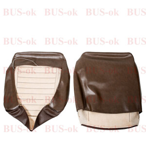 Type2 bay seat cover set 8.73-7.79 both front seats brown...