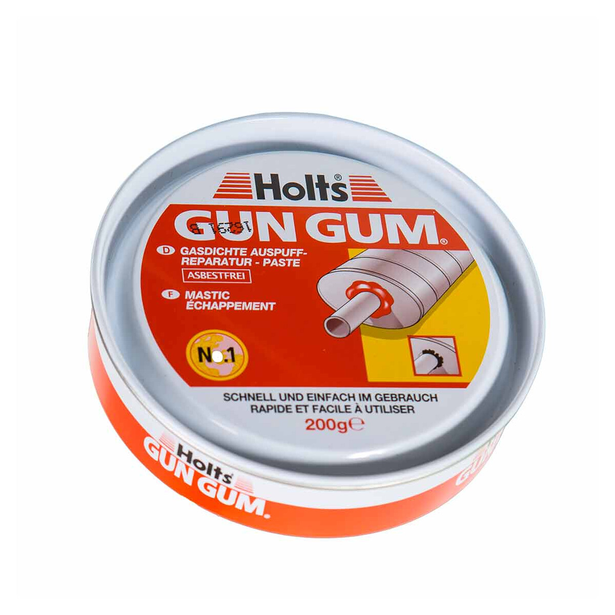 HOLTS Gun Gum 200g Auspuffdichtmasse gasdichte Auspuffreparatur Masse Kit  Paste 5010218331259