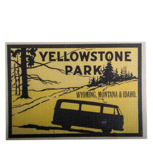 Aufkleber T2 Yellowstone Park Wyoming, Montana &amp;...
