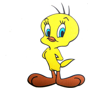 Aufkleber Tweety, der gelbe Kanarienvogel