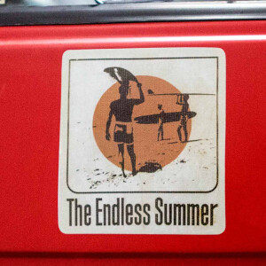 Aufkleber The Endless Summer Surfer Strand Vintage