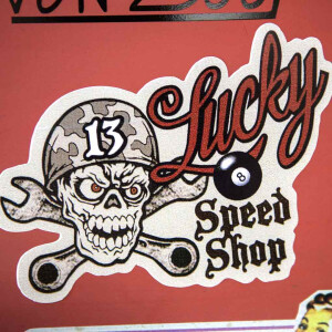 Aufkleber "Lucky Speed Shop!"