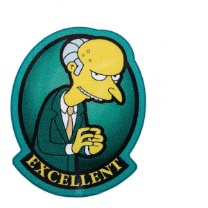 Aufkleber Mr. Burns Excellent