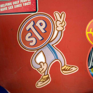 Sticker STP-Man Vintage