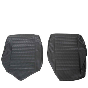 Type2 bay seat cover set black vinyl 8.73-7.79 both front...