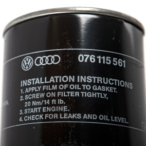 Genuine VW Oil Filter NOS VW Lt 4X4 OEM-Nr. 076115561