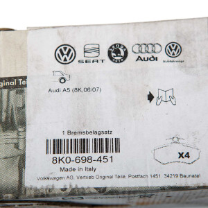 Genuine Audi A5 8K Brakepads OE-Nr. 8K0698451