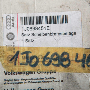 Audi VW Seat Skoda Genuine Brake Pads OE-Nr. 1J0698451E