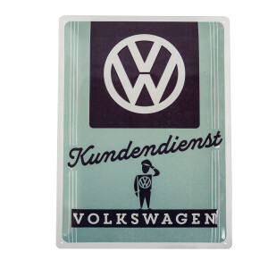 VW Garage Metal Sign &quot;Kundendienst...