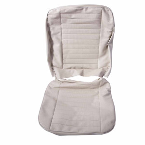 Type2 bay seat upholstery 08/1967-07/1973 off White 1/2...