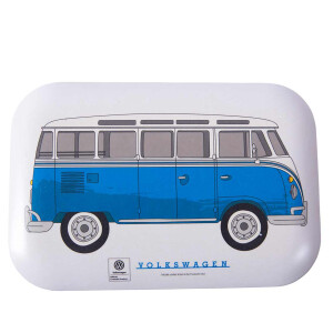 T1 VW Lunchbox Brotdose Blau aus nachhaltigem Bambus