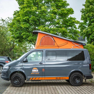 T5 T6 Camper Roof 2.0 black with open sky orange with TUV