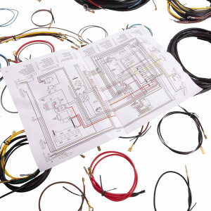 Type2 Early Bay Complete Wiring Loom 70-71 Genuine...