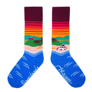 Coastal Westy Socks with Westfalia Campervan