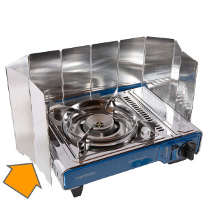 Foldable Alloy Wind Protector XL for Stoves 83 x 24