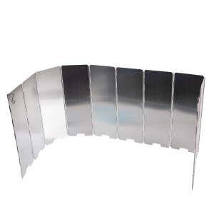 Faltbarer Aluminium-Windschutz XL für Kocher oder...