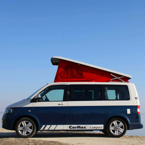 T5 T6 Camper Roof 2.0 white with open sky red with TUV